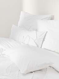 Cotton Percale Duvet Cover Madeline with Tufted Design - thumbnail 1
