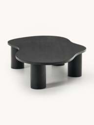 XL Oak Wood Coffee Table Didi in Organic Shape - thumbnail 3