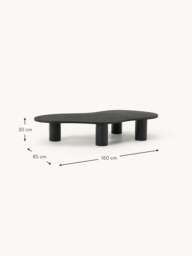XL Oak Wood Coffee Table Didi in Organic Shape - thumbnail 9