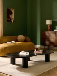 XL Oak Wood Coffee Table Didi in Organic Shape - thumbnail 7
