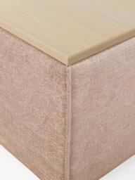 Linen Blend Ottoman Lennon with Storage - thumbnail 6