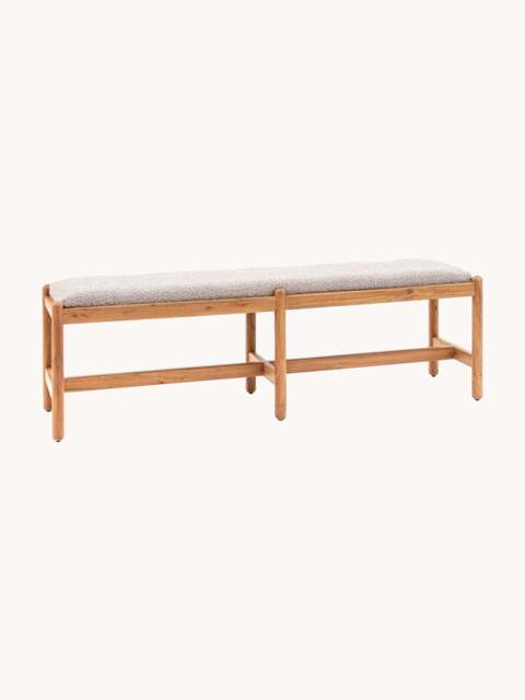 Upholstered Bouclé Bench Cannes - image 1