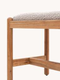 Upholstered Bouclé Bench Cannes - thumbnail 8