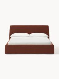 Upholstered Bouclé Bed Cloud with Storage Space - thumbnail 4