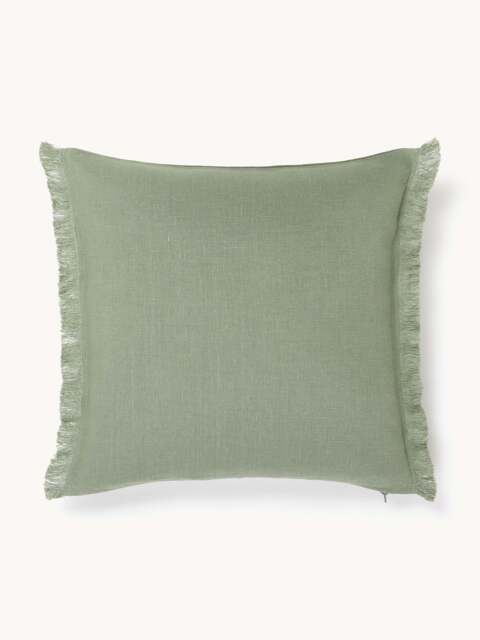 Linen Cushion Cover Luana with Fringes - image 1