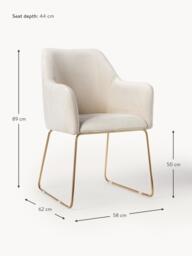 Velvet Armchair Isla - thumbnail 8