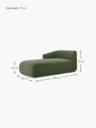 Bouclé Corner Chaise Module Sofia - thumbnail 9