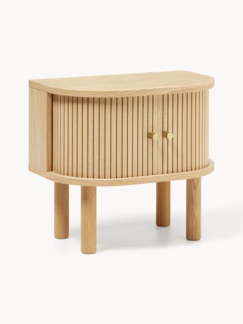Bedside Table Calary with Fluted Front - image 1