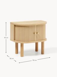 Bedside Table Calary with Fluted Front - thumbnail 9