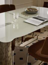 Dining Table Georgia with Glass Top, in various sizes - thumbnail 7