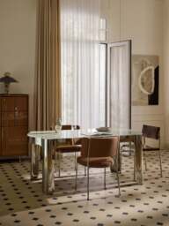 Dining Table Georgia with Glass Top, in various sizes - thumbnail 6