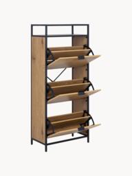 Wooden Shoe Cabinet Seaford with Folding Compartments - thumbnail 4