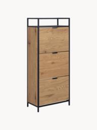 Wooden Shoe Cabinet Seaford with Folding Compartments - thumbnail 1