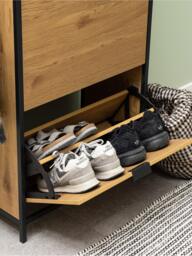 Wooden Shoe Cabinet Seaford with Folding Compartments - thumbnail 9