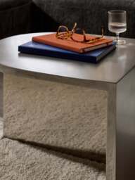 Oval Metal Coffee Table Leander - thumbnail 8