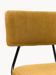 Corduroy Upholstered Chairs Mats, Set of 2 - thumbnail 6