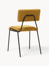 Corduroy Upholstered Chairs Mats, Set of 2 - thumbnail 4