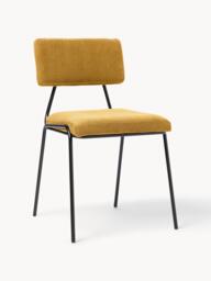 Corduroy Upholstered Chairs Mats, Set of 2 - thumbnail 1