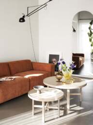 Round Oak Wood Coffee Table Marsden, Ø 90 cm - thumbnail 8