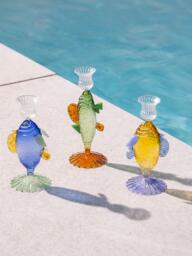 Handmade Borosilicate Candle Holder Fish - thumbnail 3