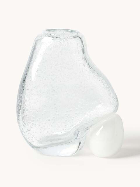 Glass Vase Nicky with Air Bubbles, H 20 cm - image 1