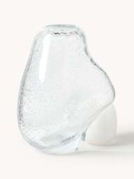 Glass Vase Nicky with Air Bubbles, H 20 cm - thumbnail 2