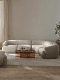 Modular Bouclé Corner Sofa Sofia (4-seater) - thumbnail 2