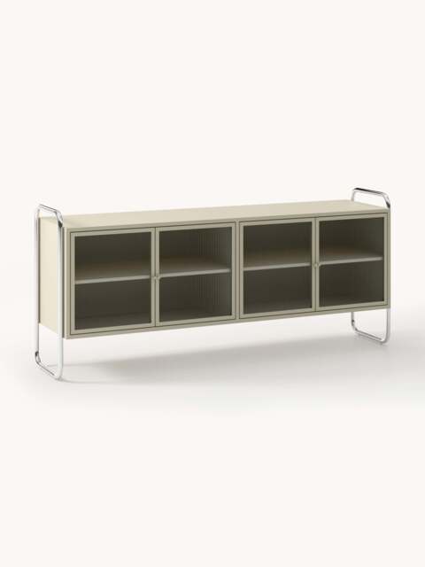 Metal Sideboard Robyn with Glass Front - image 1