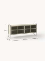 Metal Sideboard Robyn with Glass Front - thumbnail 9