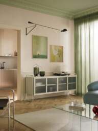 Metal Sideboard Robyn with Glass Front - thumbnail 8