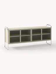Metal Sideboard Robyn with Glass Front - thumbnail 1
