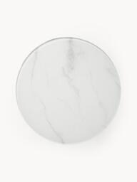 Round Side Table Antigua with Marble Effect Glass Top - thumbnail 4