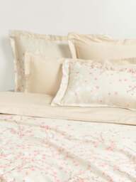 Cotton Sateen Duvet Cover Sakura with Floral Print