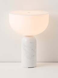 Small Portable Marble LED Table Lamp Kizu, Dimmable - thumbnail 4