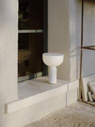 Small Portable Marble LED Table Lamp Kizu, Dimmable - thumbnail 7