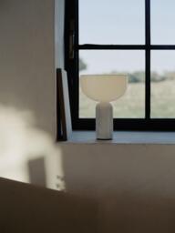 Small Portable Marble LED Table Lamp Kizu, Dimmable - thumbnail 6