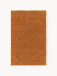 High-Low Wool Rug Aaron, Hand-Tufted - thumbnail 1