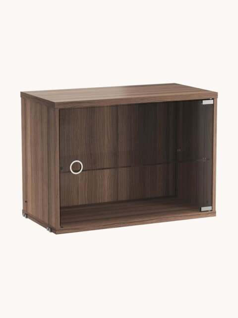 Display Cabinet String System with Swing Glass Door, W 58 x D 30 cm - image 1