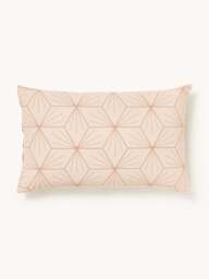 Reversible Cotton Pillowcase Ilda, with Geometric Print - thumbnail 4