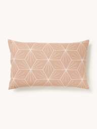 Reversible Cotton Pillowcase Ilda, with Geometric Print - thumbnail 3