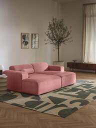 XL Corduroy Ottoman Melva, W 116 x D 42 cm - thumbnail 8