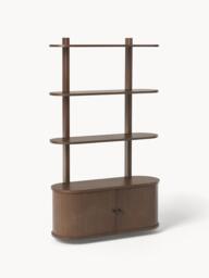 Wall-Mounted Shelf Calary with Fluted Front - thumbnail 1