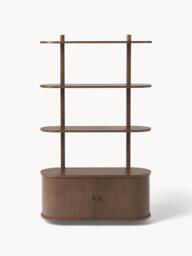Wall-Mounted Shelf Calary with Fluted Front - thumbnail 3