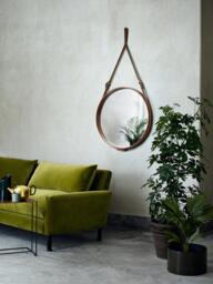 Round Wall Mirror Adnet, Various Sizes - thumbnail 2