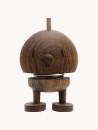 Oak Wood Decorative Object Bumble, H 8 cm