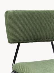 Corduroy Upholstered Chairs Mats, Set of 2 - thumbnail 6