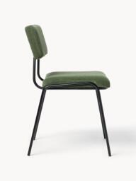 Corduroy Upholstered Chairs Mats, Set of 2 - thumbnail 3