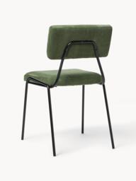 Corduroy Upholstered Chairs Mats, Set of 2 - thumbnail 4