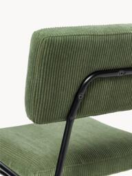 Corduroy Upholstered Chairs Mats, Set of 2 - thumbnail 5