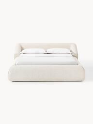 Upholstered Bouclé Bed Sofia - thumbnail 2